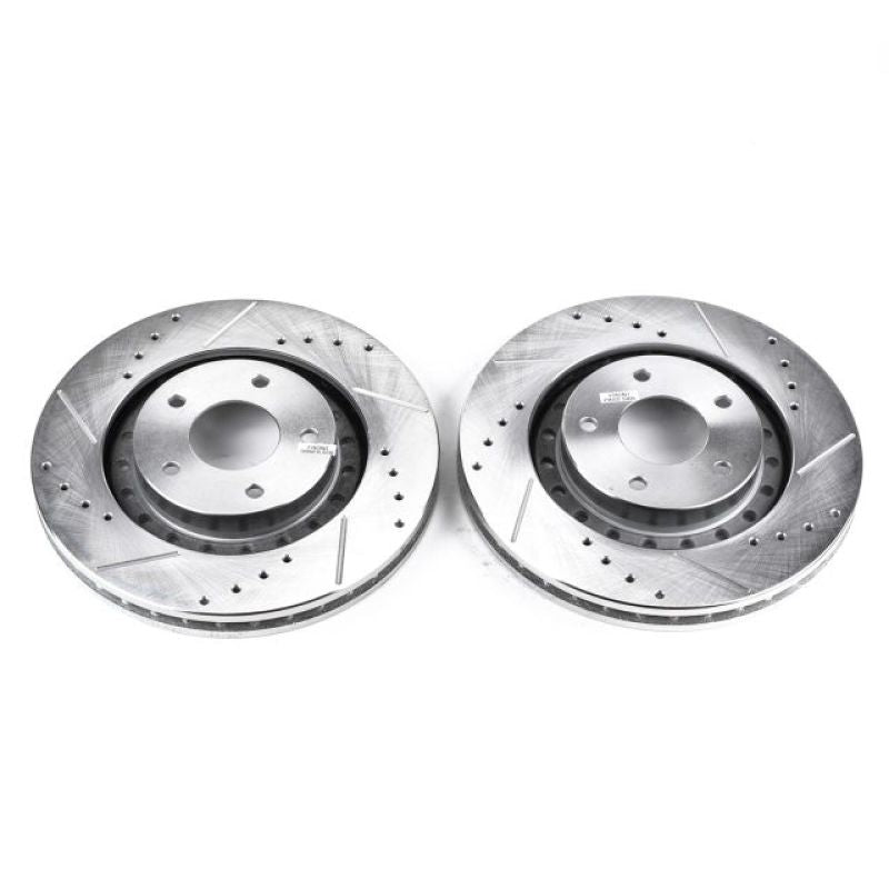 PowerStop Power Stop 94-96 Dodge Stealth Front Evolution Drilled & Slotted Rotors - Pair