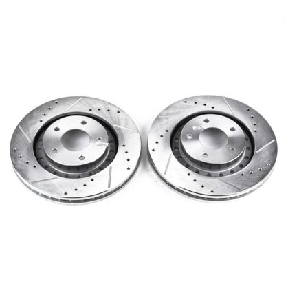 PowerStop Power Stop 94-96 Dodge Stealth Front Evolution Drilled & Slotted Rotors - Pair