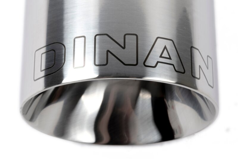 Dinan Double-Walled 4in Clamp-On Exhaust Tip - Polished - 4in Outlet / 2.5in Inlet