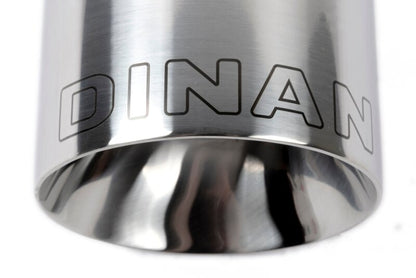 Dinan Double-Walled 4in Clamp-On Exhaust Tip - Polished - 4in Outlet / 2.5in Inlet