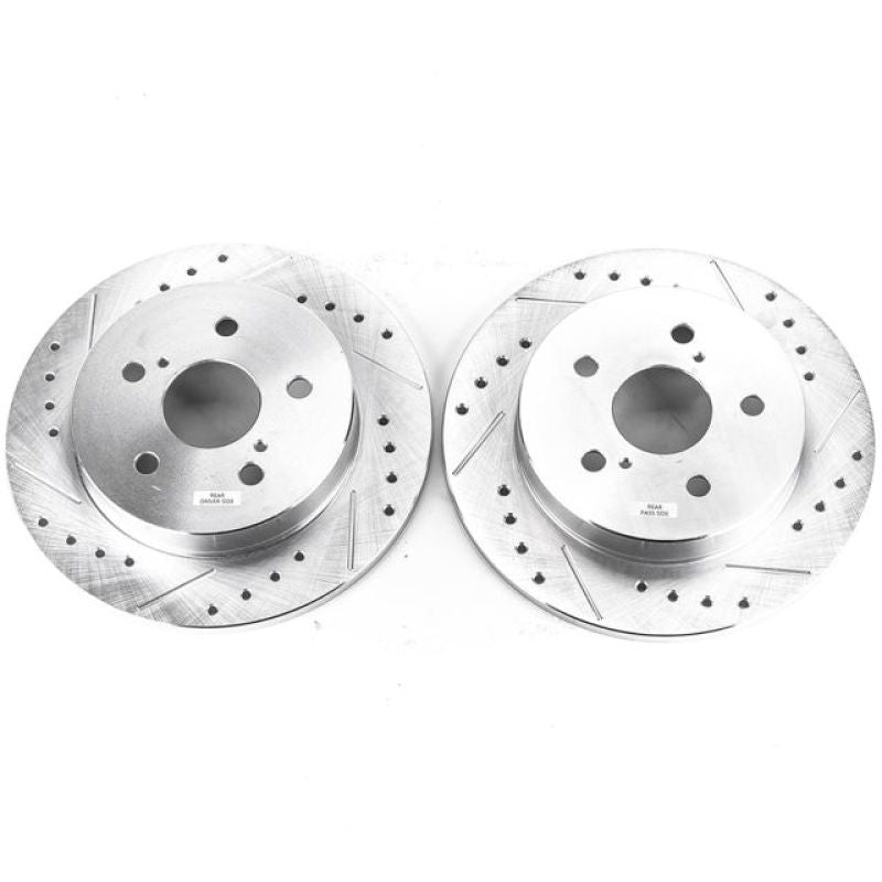 PowerStop Power Stop 2019 Lexus ES350 Rear Evolution Drilled & Slotted Rotors - Pair