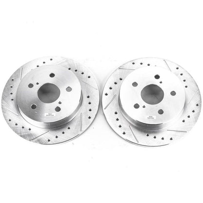 PowerStop Power Stop 2019 Lexus ES350 Rear Evolution Drilled & Slotted Rotors - Pair