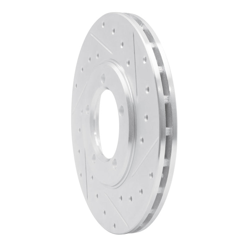 R1 Concepts R1 79-83 Toyota Pickup Front Right Drilled & Slotted Silver Brake Rotor