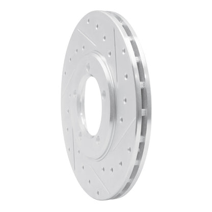 R1 Concepts R1 79-83 Toyota Pickup Front Right Drilled & Slotted Silver Brake Rotor