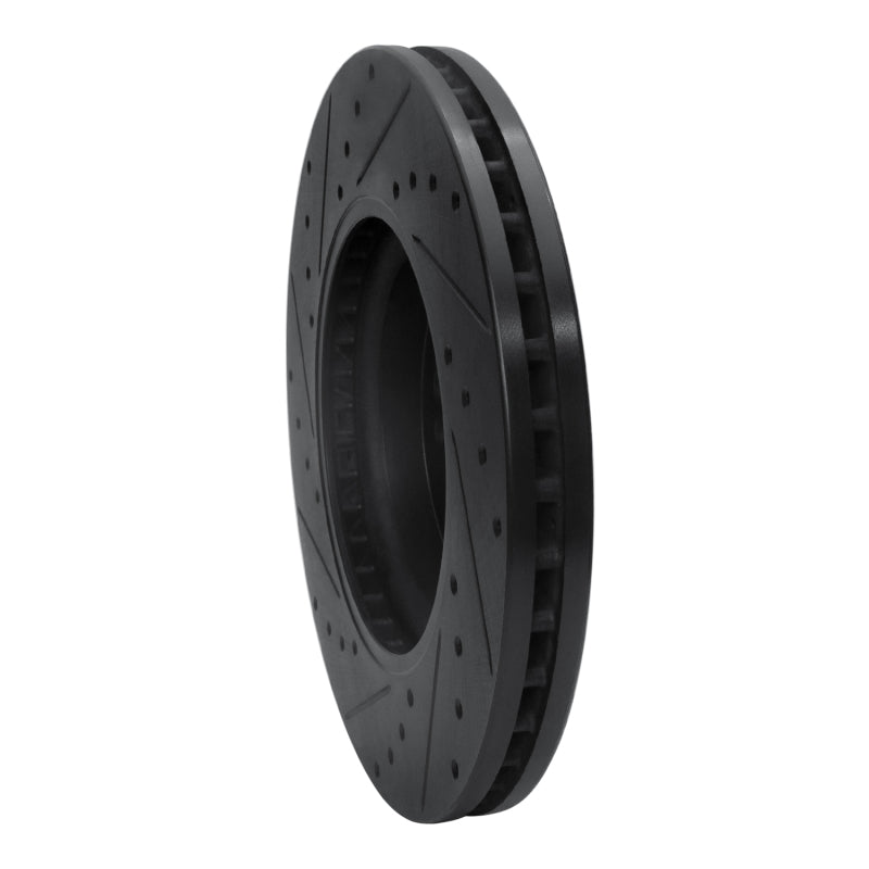 R1 Concepts R1 06-12 Mercedes-Benz ML500 (USA/Canada) Front Right Drilled & Slotted Black Brake Rotor