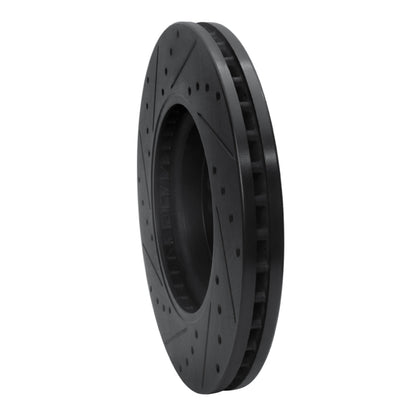 R1 Concepts R1 06-12 Mercedes-Benz ML500 (USA/Canada) Front Right Drilled & Slotted Black Brake Rotor