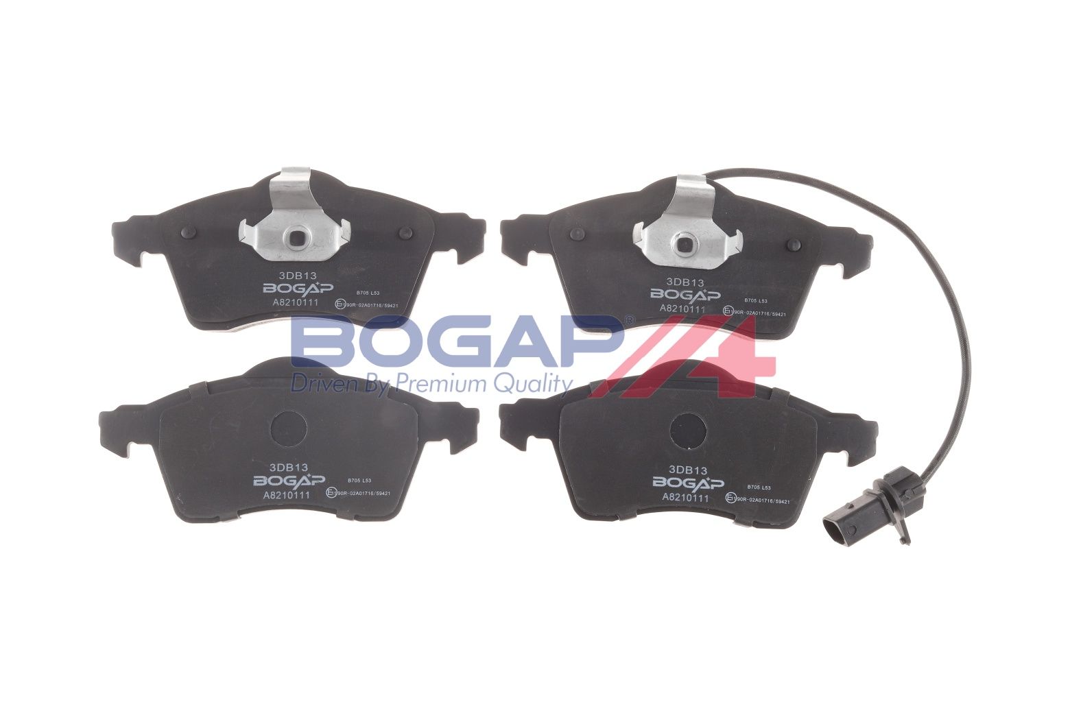 BOGAP A8210111 Brake Pad Set, Disc Brake | ML Performance Car Parts