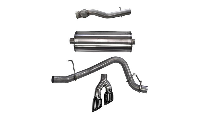 CORSA Performance Corsa 2015-2020 GMC Yukon Denali XL 6.2L V8 3in Cat-Back Single Side Exit Twin 4in Black Tips