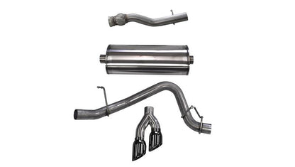 CORSA Performance Corsa 2015-2020 GMC Yukon Denali XL 6.2L V8 3in Cat-Back Single Side Exit Twin 4in Black Tips