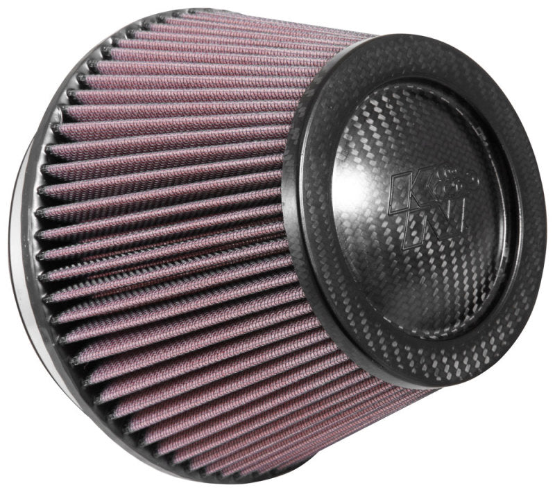 K&N Engineering K&N Universal Carbon Fiber Filter 6in Flange / 7-1/2in OD-B / 5-1/8in OD-T / 5in H