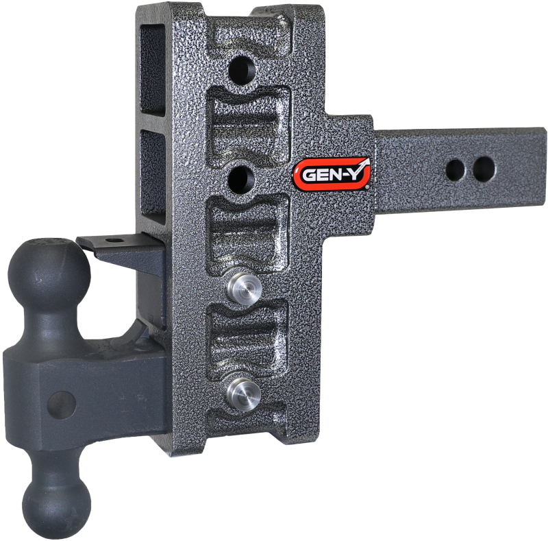 GEN-Y Hitch Gen-Y Mega Duty 2.5in Shank 6in Offset Drop 32K Hitch w/GH-0161 Dual-Ball/GH-0162 Pintle Lock