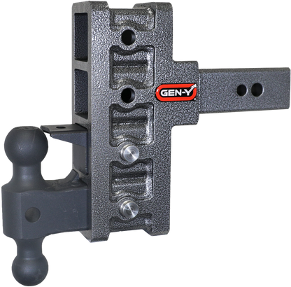 GEN-Y Hitch Gen-Y Mega Duty 2.5in Shank 6in Offset Drop 32K Hitch w/GH-0161 Dual-Ball/GH-0162 Pintle Lock
