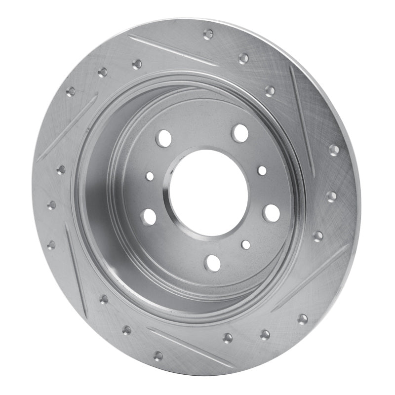 R1 Concepts R1 06-10 Buick ALLURE Rear Left Drilled & Slotted Silver Brake Rotor