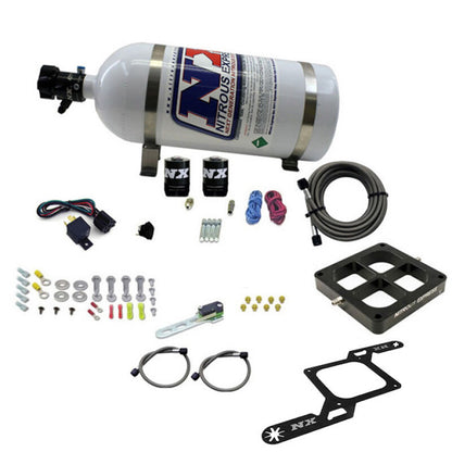 Nitrous Express Dominator Single Entry Billet Crossbar Stage 6 Nitrous Kit (50-300HP) w/10lb Bottle