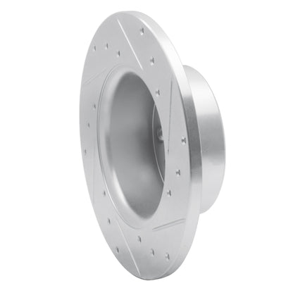 R1 Concepts R1 67-72 Volvo 164 Front Left Drilled & Slotted Silver Brake Rotor