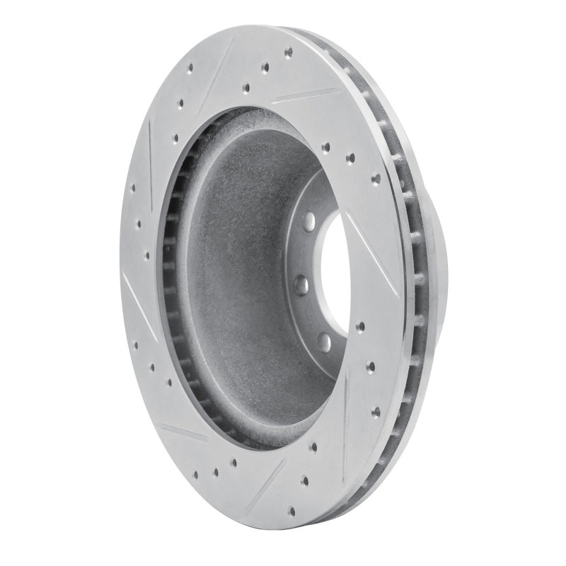 R1 Concepts R1 68-76 Ford F-350 2WD (Excl Super Duty) Front Right Drilled & Slotted Silver Brake Rotor