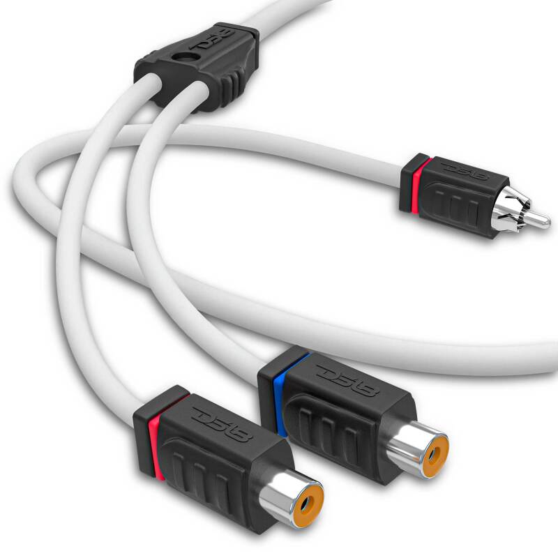 DS18 Marine Grade Tinned Copper OFC RCA Wires 2 Female to 1 Male Splitter