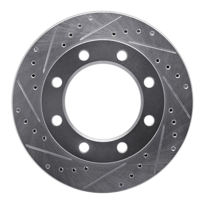 R1 Concepts R1 76-79 Ford F-250 4WD (Excl Super Duty) Front Left Drilled & Slotted Silver Brake Rotor