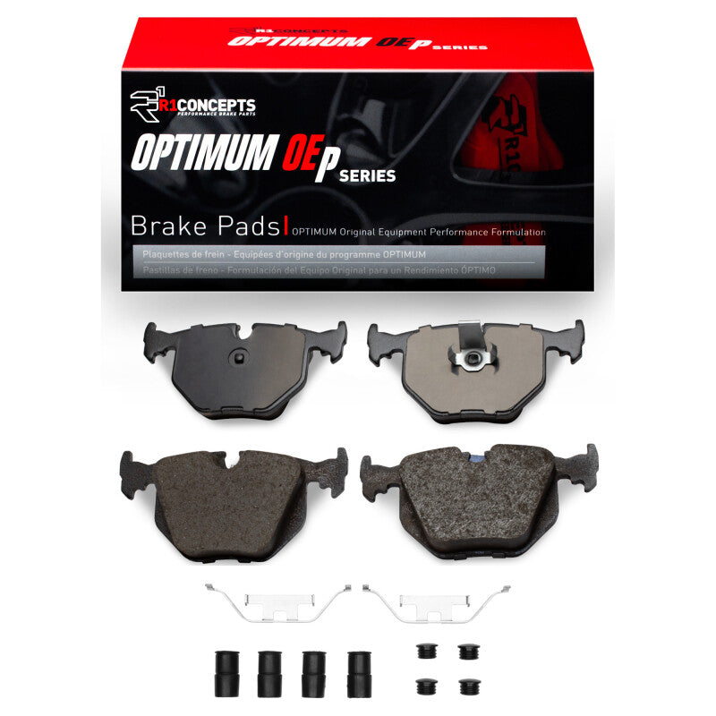 R1 Concepts R1 01-10 BMW X3 Rear Optimum OE Pads & Hardware Kit