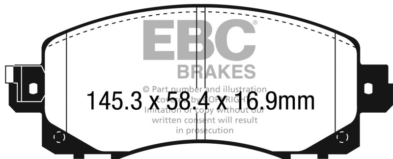EBC Racing 22-23 Subaru WRX RP-X Racing Front Brake Pads