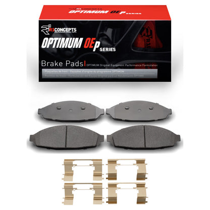 R1 Concepts R1 03-11 Ford Crown Victoria Front Optimum OE Pads & Hardware Kit