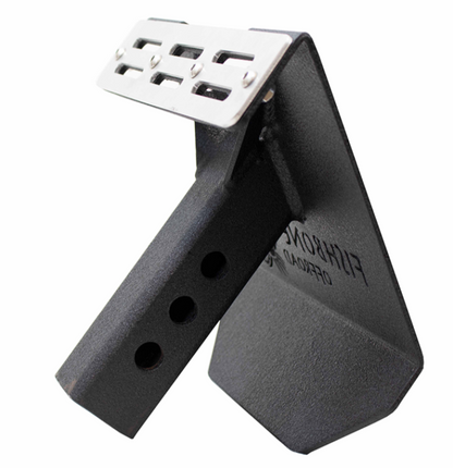 Fishbone Offroad 2In Receiver Hitch Mounted Step - Black Powdercoat Steel