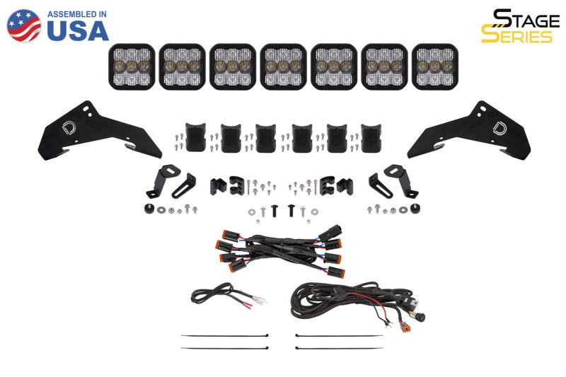 Diode Dynamics 19-25 Honda Talon SS5 Roof CrossLink Lightbar Pro Kit w/ Cool White Lens