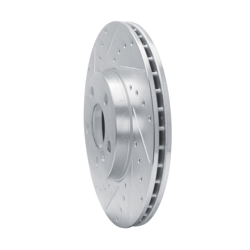 R1 Concepts R1 16-24 Mini Cooper (Excl Clubman) Front Left Drilled & Slotted Silver Brake Rotor