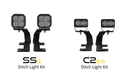 Diode Dynamics 14-19 Silverado/Sierra SS3 LED Ditch Light Kit - Yellow Pro Combo