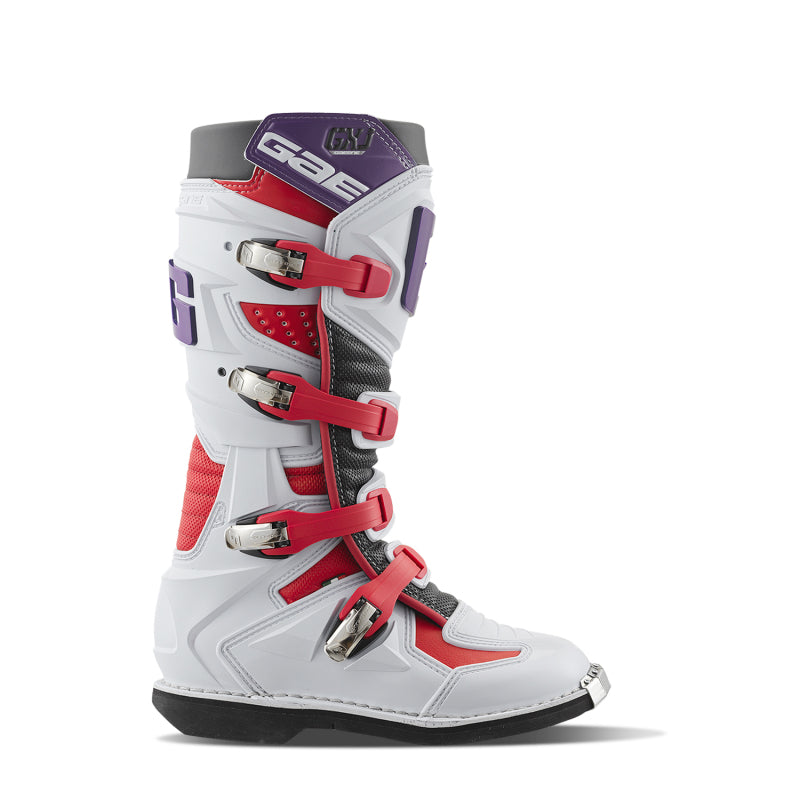 Gaerne GXJ Boot White/Red/Purple Size Youth - 4