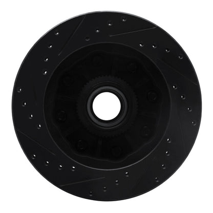 R1 Concepts R1 92-02 Chevrolet C2500 Front Right Drilled & Slotted Black Brake Rotor