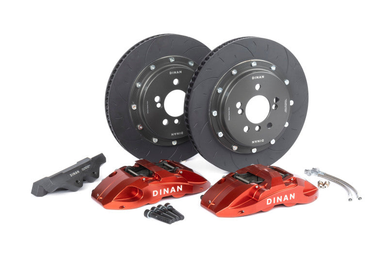 Dinan 15-18 BMW M3 Front Big Brake Kit - 370x32mm 4 Piston - Red