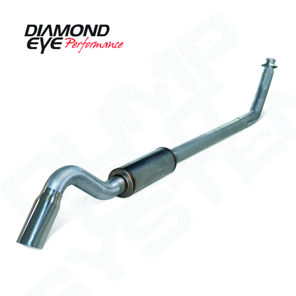 Diamond Eye Performance Diamond Eye 4in SS TURBO BACK SGL DUMP OUT 98.5-02 DODGE INCLUDING TIP