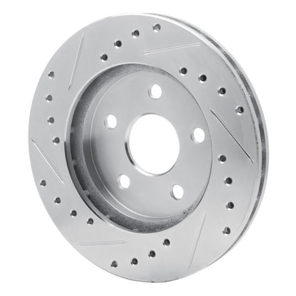 R1 Concepts R1 91-92 Dodge Monaco Front Right Drilled & Slotted Silver Brake Rotor