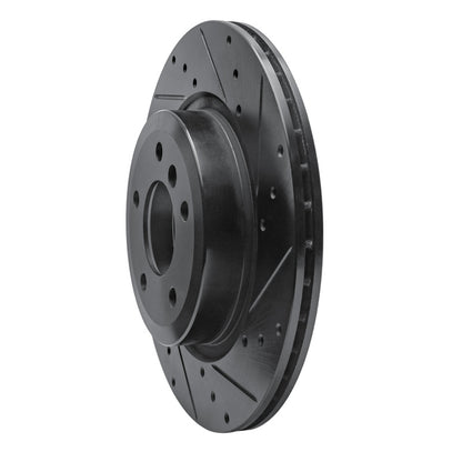 R1 Concepts R1 11-16 BMW Z4 Rear Right Drilled & Slotted Black Brake Rotor