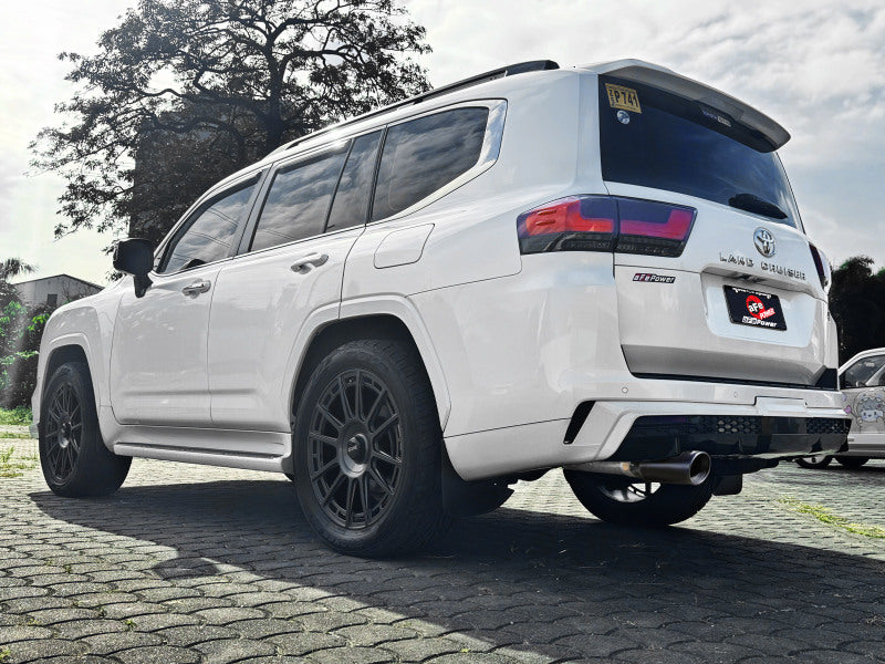 aFe 22-26 Toyota Land Cruiser (J300) Vulcan Series 3in Stainless Steel Exhaust System w/ Black Tip