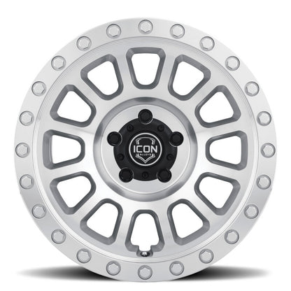 ICON Hulse 17 X 8.5 5 X 150 25mm Offset 5.75in BS Silver Machined