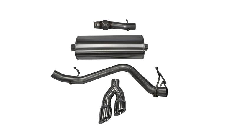 CORSA Performance Corsa 14-19 GMC Sierra/Chevy Silv 1500 Reg. Cab/Std. Bed 5.3L V8 Polished  Single Side CB Exhaust