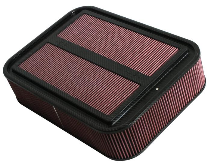 K&N Engineering K&N Custom Racing Assembly Carbon Fiber 4in Air Box w/o Base - Large