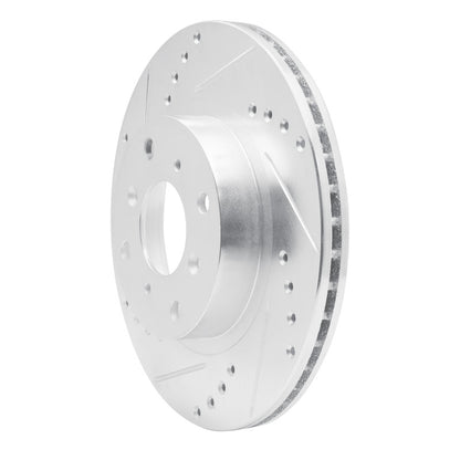 R1 Concepts R1 87-90 Acura Legend Front Left Drilled & Slotted Silver Brake Rotor
