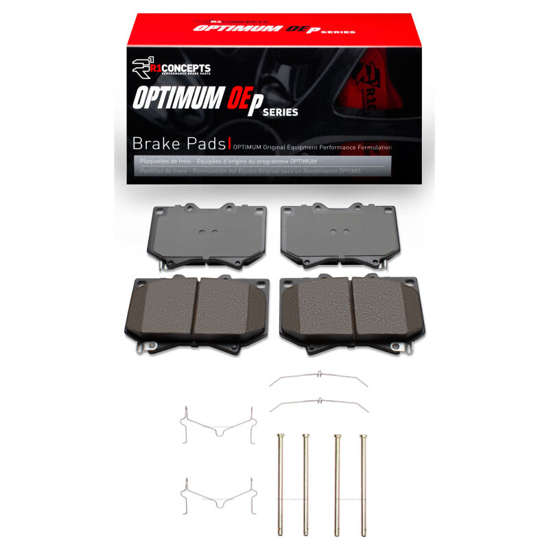 R1 Concepts R1 00-02 Toyota Tundra Front Optimum OE Pads & Hardware Kit