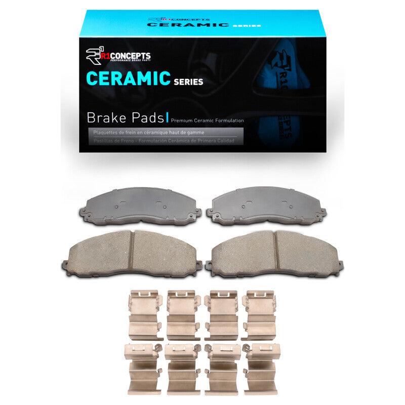 R1 Concepts R1 11-22 Ford F-250 4WD (Super Duty) Front Ceramic Pads & Hardware Kit