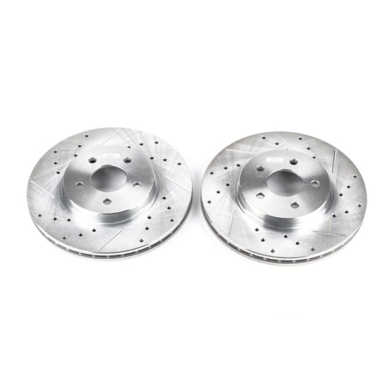 PowerStop Power Stop 02-08 Jaguar X-Type Front Evolution Drilled & Slotted Rotors - Pair