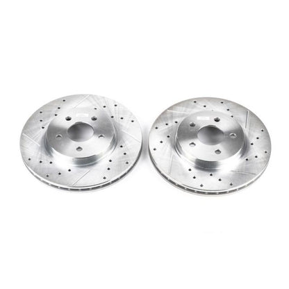 PowerStop Power Stop 02-08 Jaguar X-Type Front Evolution Drilled & Slotted Rotors - Pair