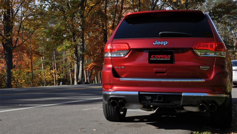 CORSA Performance Corsa 2014-2021 Jeep Grand Cherokee 3.6L V6 Black Sport Cat-Back Exhaust