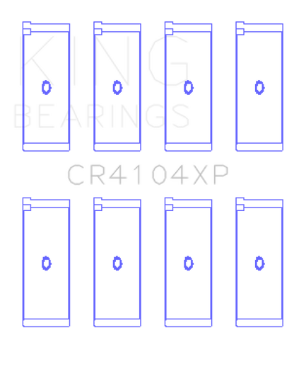 King Engine Bearings Audi/VW 83-03 1.6L/1.8L/2.0L Performance Rod Bearing Set - Size +0.25mm