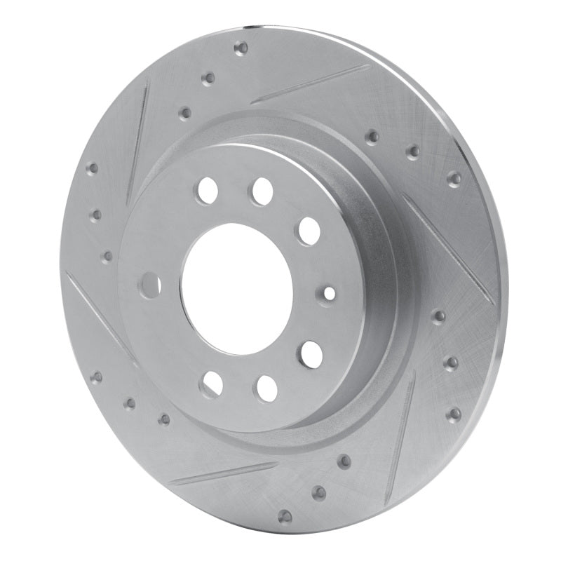 R1 Concepts R1 06-10 Pontiac SOLSTICE Rear Left Drilled & Slotted Silver Brake Rotor