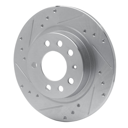 R1 Concepts R1 06-10 Pontiac SOLSTICE Rear Left Drilled & Slotted Silver Brake Rotor