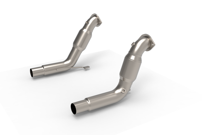 Kooks Headers Kooks 20-24 Ford Exployer ST/Aviator 3in x 2-1/2in Stainless Steel GREEN Catted Downpipes