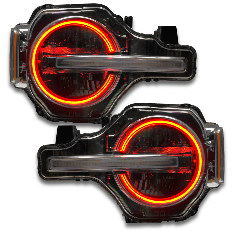 ORACLE Lighting Oracle 2021 Ford Bronco DRL Upgrade w/ Halo Kit - ColorSHIFT w/ No Controller